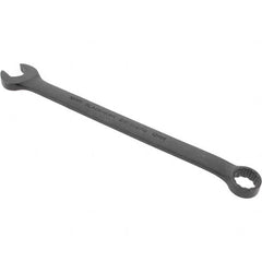 Blackhawk by Proto - 12mm 12 Point Offset Combination Wrench - 15° Offset Angle, 7-18/25" OAL, Steel, Black Finish - Exact Tooling