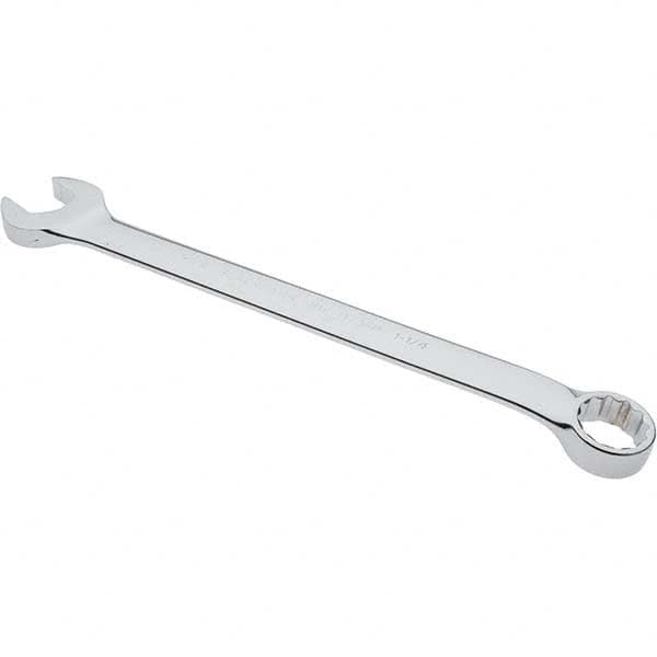 Blackhawk by Proto - 1-1/4" 12 Point Offset Combination Wrench - 15° Offset Angle, 16.9" OAL, Steel, Chrome Finish - Exact Tooling