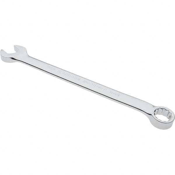 Blackhawk by Proto - 17mm 12 Point Offset Combination Wrench - 15° Offset Angle, 10.14" OAL, Steel, Chrome Finish - Exact Tooling