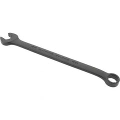 Blackhawk by Proto - 11mm 12 Point Offset Combination Wrench - 15° Offset Angle, 6-81/89" OAL, Steel, Black Finish - Exact Tooling