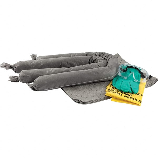 Brady SPC Sorbents - 3 Gal Capacity Universal Spill Kit - Plastic No Container Included - Refill Only - Exact Tooling