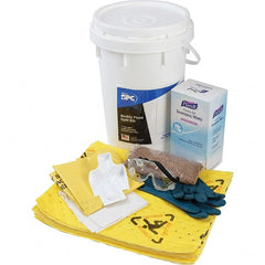 Brady SPC Sorbents - 9 Gal Capacity Hazardous Materials Spill Kit - 6.5 Gal Polyethylene Bucket - Exact Tooling
