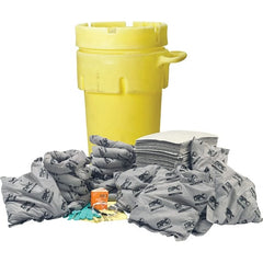 Brady SPC Sorbents - 75 Gal Capacity Universal Spill Kit - 95 Gal Polyethylene Drum - Exact Tooling