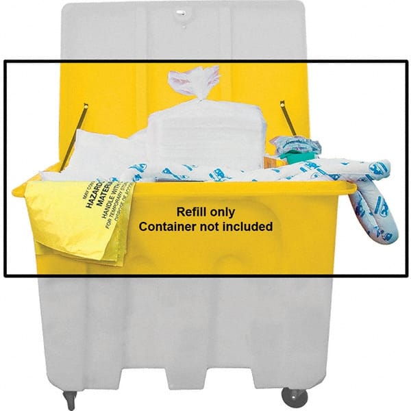 Brady SPC Sorbents - 160 Gal Capacity Oil Only Spill Kit - No Container Included - Refill Only - Exact Tooling
