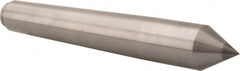 Riten - 1.289" Head Diam, Carbide-Tipped Steel Standard Point Solid Dead Center - B&S 10 Brown & Sharpe Taper, 1.289" Point Diam, 2-1/4" Point Length, 8-9/16" OAL - Exact Tooling