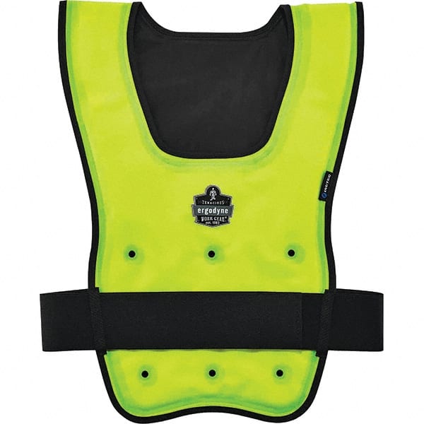 Ergodyne - Size L/XL, Lime Cooling Vest - 40 to 52" Chest, Hook & Loop, Nylon - Exact Tooling