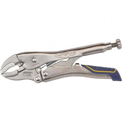 Irwin - Locking Pliers Plier Type: Locking Pliers Jaw Style: Curve w/Wire Cutter - Exact Tooling