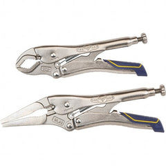 Irwin - Locking Pliers Plier Type: Locking Pliers Jaw Style: Curve w/Wire Cutter - Exact Tooling