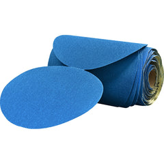 3M - Adhesive-Backed/PSA Discs; Disc Diameter (Inch): 6 ; Abrasive Material: Ceramic Aluminum Oxide ; Grit: 80 ; Tooling Compatibility: Disc Sanders ; Backing Material: Paper ; Disc Color: Blue - Exact Tooling