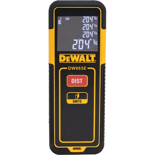 DeWALT - Laser & Ultrasonic Distance Finders Type: Laser Maximum Distance (Feet): 65.00 - Exact Tooling