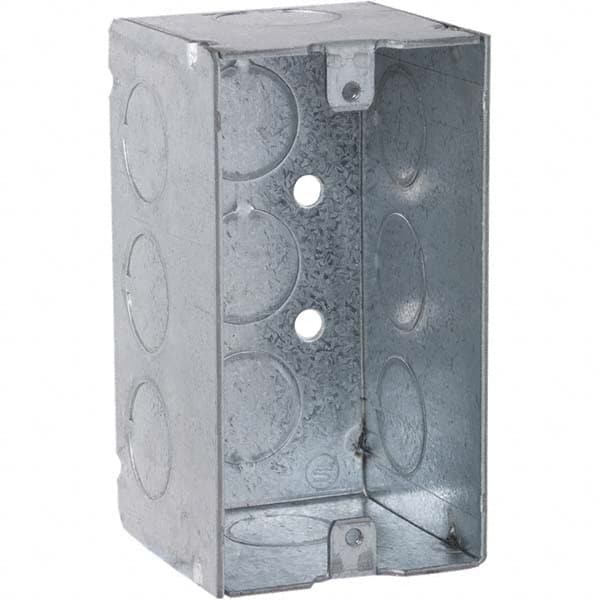 Hubbell-Raco - 4 x 2-1/8 x 2.188" Steel Rectangular Device Box - Exact Tooling
