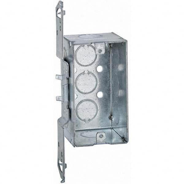 Hubbell-Raco - 7 x 2-3/8 x 2.188" Steel Rectangular Device Box - Exact Tooling