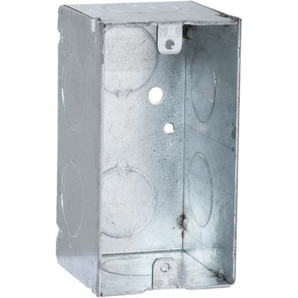 Hubbell-Raco - 4 x 2.11 x 2.2" Steel Rectangular Device Box - Exact Tooling