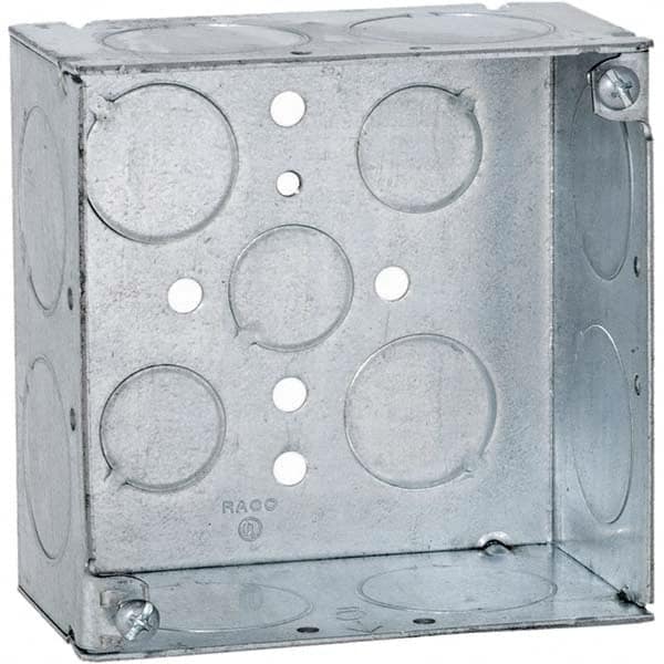 Hubbell-Raco - 4 x 4 x 2-1/2" Steel Square Device Box - Exact Tooling