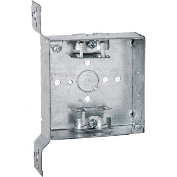 Hubbell-Raco - 6.88 x 4-3/8 x 1.563" Steel Square Device Box - Exact Tooling
