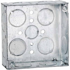 Hubbell-Raco - 4 x 4 x 1.563" Steel Square Device Box - Exact Tooling