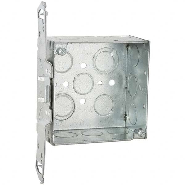 Hubbell-Raco - 7.01 x 4.436 x 2.402" Steel Square Device Box - Exact Tooling