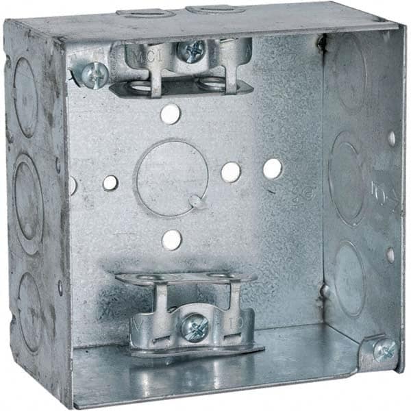 Hubbell-Raco - 4 x 4 x 2.188" Steel Square Device Box - Exact Tooling