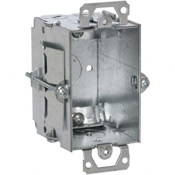 Hubbell-Raco - 4-1/4 x 2.56 x 2.78" Steel Rectangular Device Box - Exact Tooling