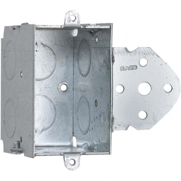 Hubbell-Raco - 3.38 x 3.969 x 2-1/2" Steel Rectangular Device Box - Exact Tooling
