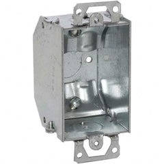 Hubbell-Raco - 4.22 x 2 x 2-1/4" Steel Rectangular Device Box - Exact Tooling
