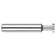 0.1870″ (3/16″) Cutter Diameter × 0.0150″ (1/64″) Radius × 0.1250″ (1/8″) Width × 0.2810″ (9/32″) Neck Length Carbide Corner Radius Standard Keyseat Cutter, 6 Flutes - Exact Tooling