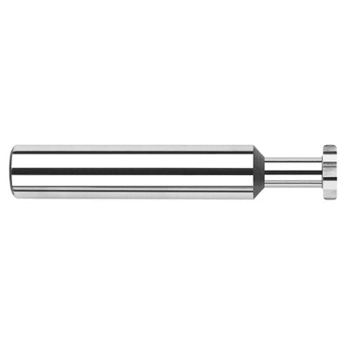 0.5000″ (1/2″) Cutter Diameter × 0.0600″ Radius × 0.2500″ (1/4″) Width × 0.7500″ (3/4″) Neck Length Carbide Corner Radius Standard Keyseat Cutter, 8 Flutes