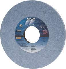 Norton - 12" Diam x 3" Hole x 3/4" Thick, I Hardness, 46 Grit Surface Grinding Wheel - Ceramic, Type 1, Coarse Grade, 2,070 Max RPM, Vitrified Bond, No Recess - Exact Tooling