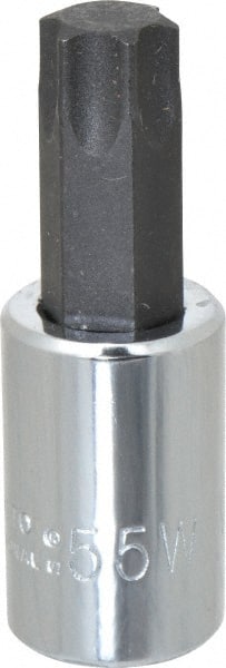 Proto - 3/8" Drive, T55 Torx Bit Socket - 1-31/32" OAL, Ball End - Exact Tooling