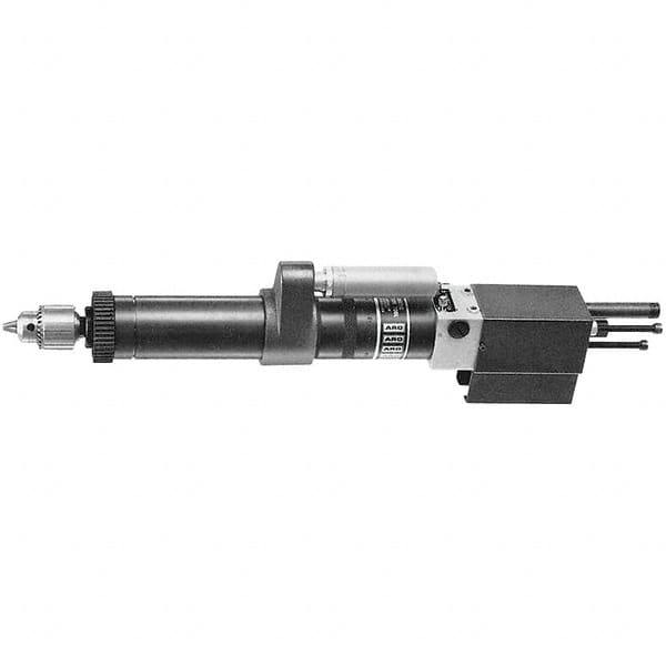 Ingersoll-Rand - 3/8" Reversible Keyed Chuck - Inline Handle, 1,450 RPM, 0.5 hp, 90 psi - Exact Tooling
