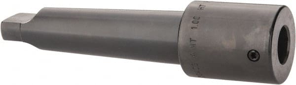 Collis Tool - 1 Inch Tap, 1.63 Inch Tap Entry Depth, MT4 Taper Shank, Standard Tapping Driver - 2-3/8 Inch Projection, 1-3/4 Inch Nose Diameter, 0.8 Inch Tap Shank Diameter, 0.6 Inch Tap Shank Square - Exact Tooling