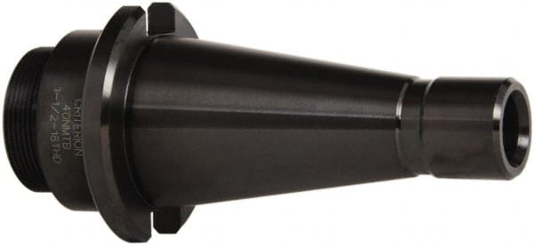 Criterion - 1-1/2-18 Threaded Mount, Boring Head Taper Shank - Threaded Mount Mount, 1.04 Inch Projection, 1.86 Inch Nose Diameter - Exact Tooling