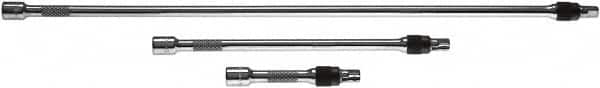 SK - 3/8" Drive Socket Locking Extension Set - 3 Pieces, Includes 7-1/2, 13-1/2, 19-1/2" Lengths - Exact Tooling