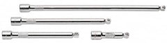 SK - 3/8" Drive Socket Wobble Extension Set - 4 Pieces, Includes 3, 6, 8, 12" Lengths - Exact Tooling