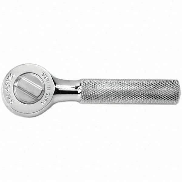 SK - Round Head - Chrome Finish, 4.8" OAL, 40 Gear Teeth - Exact Tooling