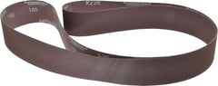 Norton - 2" Wide x 72" OAL, 180 Grit, Aluminum Oxide Abrasive Belt - Aluminum Oxide, Very Fine, Coated, X Weighted Cloth Backing, Series R228 - Exact Tooling