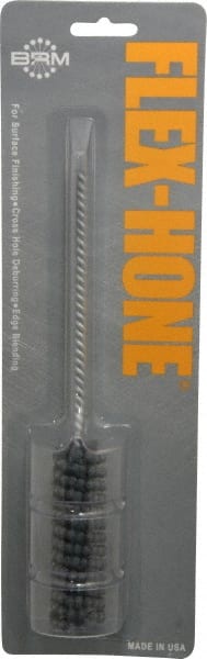 Brush Research Mfg. - 7/8" Bore Diam, 120 Grit, Silicon Carbide Flexible Hone - Fine, 8" OAL - Exact Tooling