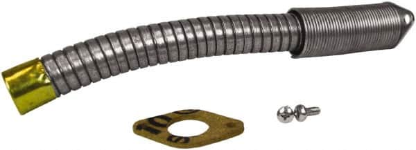 Justrite - 9 Inch Long, Safety Can Metal Flexible Nozzle - Compatible with 1 Inch Diameter, Type II Safety Cans - Exact Tooling
