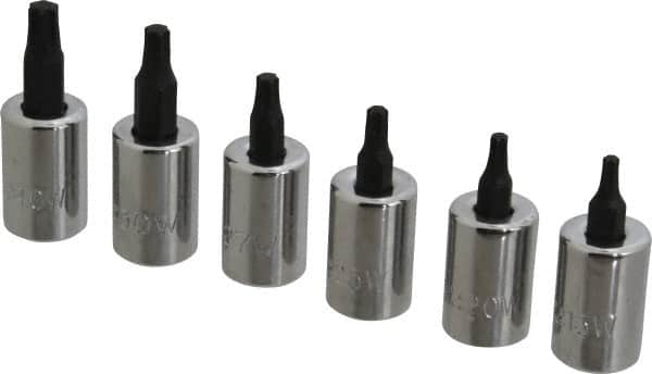 Proto - 6 Piece 3/8" Drive Torx Bit Socket Set - T15 to T40 Torx - Exact Tooling