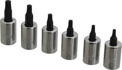 Proto - 6 Piece 3/8" Drive Torx Bit Socket Set - T15 to T40 Torx - Exact Tooling