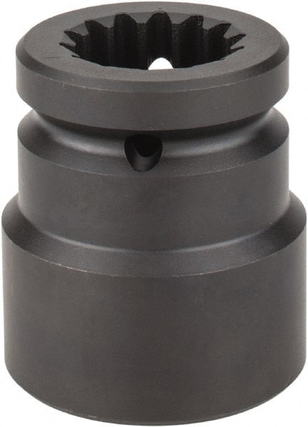 Proto - #5 Spline Drive, 1-5/8" Socket, Impact Socket - 6 Points, 3-5/8" OAL - Exact Tooling