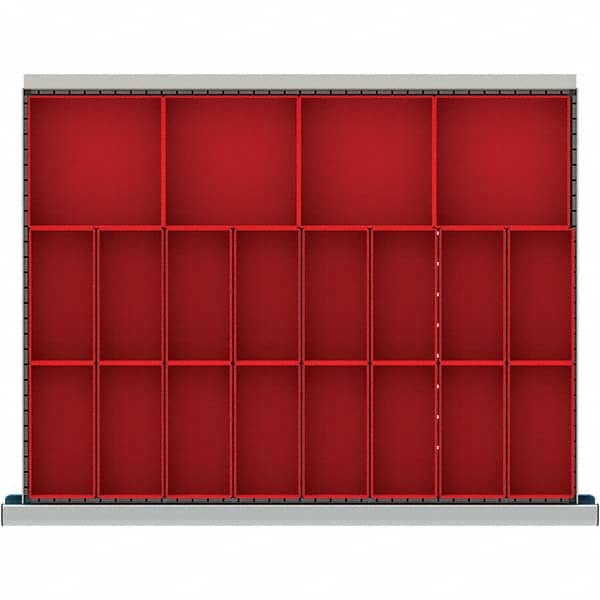 LISTA - 20-Compartment Drawer Divider Layout for 3.15" High Drawers - Exact Tooling