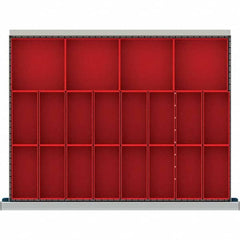 LISTA - 20-Compartment Drawer Divider Layout for 3.15" High Drawers - Exact Tooling