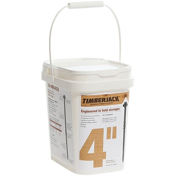 Made in USA - Wood Screws System of Measurement: Inch Screw Size: 1/4 - Exact Tooling