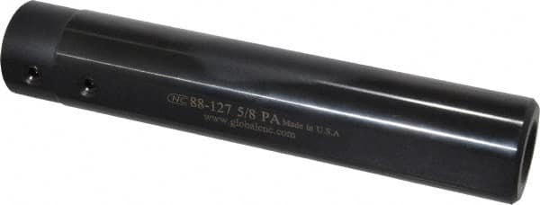 Global CNC Industries - 5/8" Bore Diam, 1-1/4" Shank Diam, Boring Bar Sleeve - 6-1/2" OAL, 2-1/2" Bore Depth - Exact Tooling
