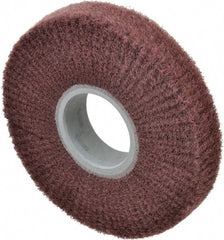3M - 6" Diam Aluminum Oxide Finishing Flap Wheel - 2" Hole, 1" Wide, Density 5, Nonwoven, Fine Grade, 3,400 Max RPM - Exact Tooling