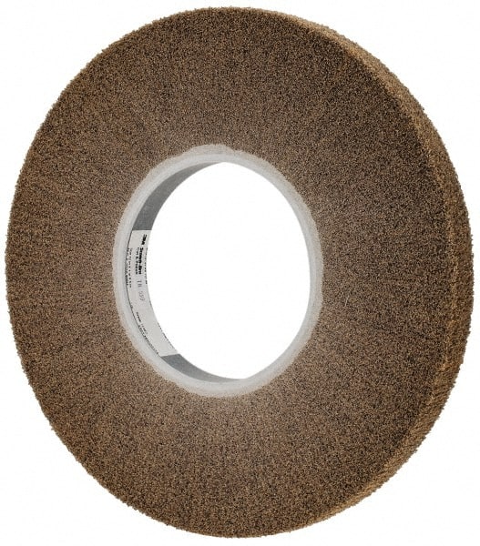 3M - 12" Diam Aluminum Oxide Cutting, Polishing Flap Wheel - 5" Hole, 1" Wide, Density 7, Nonwoven, Medium Grade, 2,700 Max RPM - Exact Tooling