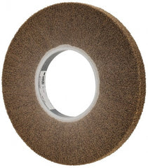 3M - 12" Diam Aluminum Oxide Cutting, Polishing Flap Wheel - 5" Hole, 1" Wide, Density 7, Nonwoven, Medium Grade, 2,700 Max RPM - Exact Tooling