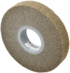 3M - 6" Diam Aluminum Oxide Cutting, Polishing Flap Wheel - 2" Hole, 1" Wide, Density 7, Nonwoven, Medium Grade, 4,000 Max RPM - Exact Tooling