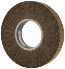 3M - 12" Diam Aluminum Oxide Cutting, Polishing Flap Wheel - 5" Hole, 2" Wide, Density 7, Nonwoven, Medium Grade, 3,400 Max RPM - Exact Tooling